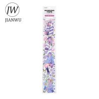 P JIANWU เทป Washi ขนาด60*350มม. เทปกาวแถบยาวสำหรับตกแต่งสมุดจดเครื่องเขียนน่ารักๆ