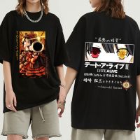 Japanese Anime Tokisaki Kurumi T-Shirt Harajuku Date A Live Print T-shirts Summer Men Unisex Short Sleeve Oversized Tees