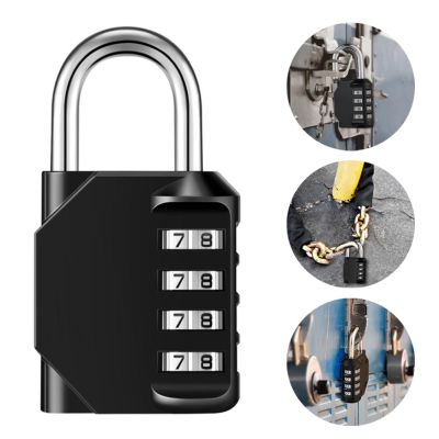 [พร้อม] 4หลักรหัสผ่านกุญแจกระเป๋าเดินทางกระเป๋าตู้ประตูหน้าต่างล็อคกันขโมย