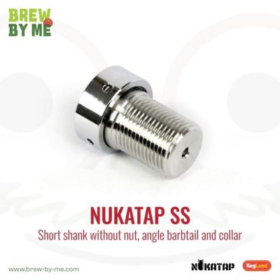 NUKATAP SS - Short Shank without Nut, Angle Barbtail and Collar