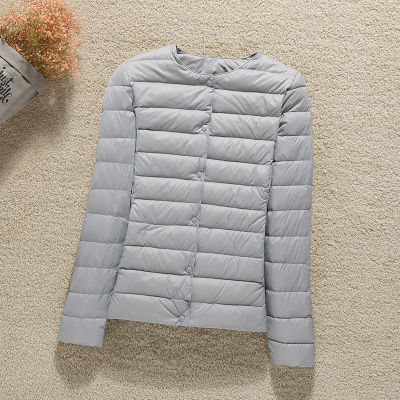 Lightweight Padded Jackets Womens Jackets Spring 2021 Collarless Ultralight Quilted Coat for Women Warm Winter Down Coats Light