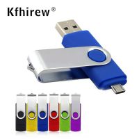 DOUBLE USE OTG Mini metal usb flash drive 128GB 64GB pen Drive 32GB 16GB usb 2.0 flash stick 8gb pendrive cle usb free shipping