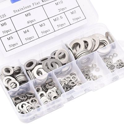 360 Pcs Stainless Steel Flat Gaskets Washers Assorted Gasket Metal Sealing Washer Assorted Aluminum Sealing Rings Gasket