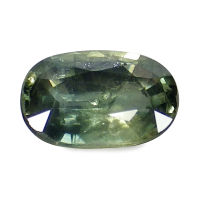 พลอย แซฟไฟร์ สี เขียว เหลือง บางกะจะ ธรรมชาติ แท้ ( Natural Yellow Green Sapphire ) 1.12 กะรัต