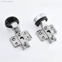 ☾▩﹍ Glass Door Buffer Hinge Round Head Glass Hinge Damping Hydraulic Buffer Glass Furniture Hinge Wine Cabinet Door Damping Hinge