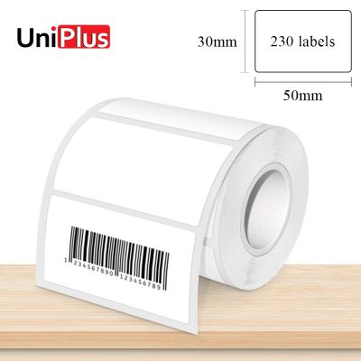 50*30mm 230 labels/roll White Label Sticker Waterproof Thermal Paper for E210 Inkless Printer M110 M220 M210 Inkless Labeller  Power Points  Switches