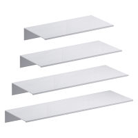 Bathroom Accessories Space Aluminum White Bathroom Shelves Kitchen Wall Shelf Shower Storage Rack 20-60cm Drop Shipping