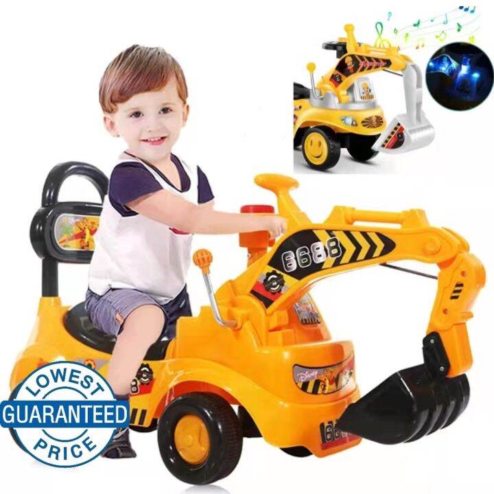 Children's excavators can sit and ride engineering vehicles, large ...