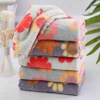 【hot】 4Pcs/set Coral Fleece Cleaning Rags Absorbent Dish Household Wiping