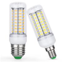 E27หลอดไฟ LED หลอดไฟ LED SMD5730 220โวลต์ข้าวโพดหลอดไฟ24 36 48 56 69 72LEDs โคมระย้าเทียนไฟ LED สำหรับตกแต่งบ้านแสงหลอดไฟสำหรับหลอด