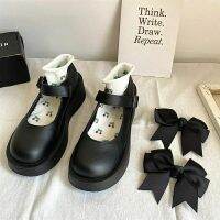 CODff51906at Two women wear bow knot summer cute small leather shoes womens Japanese round h两穿蝴蝶结夏季可爱小皮鞋女日系圆头玛丽珍猪腰子鞋jk大头娃娃鞋czjqkj.my21.10.18