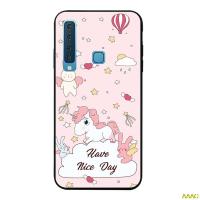 เคส AAC น่ารักสำหรับ Samsung Galaxy A9 2018 HMHD เคสโทรศัพท์ซิลิคอนนุ่มรูปแบบเคส TPU