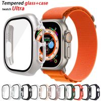 Glass+case For Apple Watch Ultra 49mm strap smartwatch PC Bumper+Screen Protector Tempered Cover iwatch series band Accessories Screen Protectors