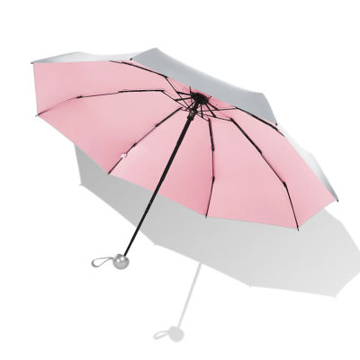 8 Ribs Pocket Mini Umbrella Anti UV Paraguas Sun Umbrella Rain Windproof Light Folding Portable Umbrellas for Women Men Children