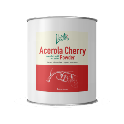 Llamito ผงอะเซโรล่า เชอร์รี่ ออร์แกนิค (Organic Acelora Cherry Powder) ขนาด 250g