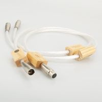 1Pair silver Supreme Reference interconnects XLR balance HIFI cable Audiophile for amplifier CD player