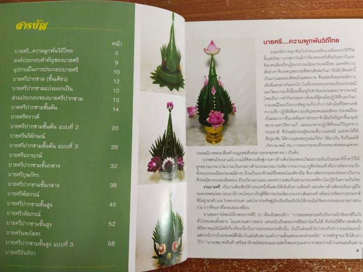 หนังสือฝึกสอน-การประดิษฐ์บายศรีปากชาม-ฉบับสุดคุ้ม