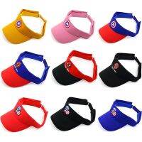 Summer Children Sports Sun Caps Baby Boy Girl Spiderman Captain America Adjustable Visor UV Protection Top Empty Tennis Golf Hat Towels