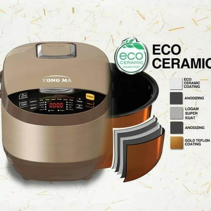 Digital Rice Cooker 3 IN 1 Yong Ma Stainless YMC704 / SMC 7047 Garansi Resmi 1 Tahun Original