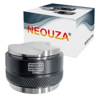 Neouza 51mm เเทมเปอร์มาการอง Coffee tamper macaron2หน้า(หน้าเรียบ+3ใบพัด)ที่กดกาแฟ Coffee Distributor &amp; Tamper 2 in 1Dual Head Coffee Leveler Fits for 51mm Delonghi Breville Portafilter, Adjustable Depth- Professional Espresso Hand Tampers