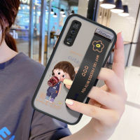 UCUC (สายรัดข้อมือ) เคสมือถือ เคสโทรศัพท์ เคสOPPO Find x2 Pro การ์ตูน Coca-Cola น่ารักสาวน่ารักปลอกกันกระแทก Frosted กลับนุ่มขอบฝาครอบเลนส์ป้องกันเลนส์โทรศัพท์บางเฉียบเคสโทรศัพท์