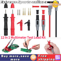 【sought-after】 Hashair Mart 12 In 1 Multimeter Test Lead Kit สำหรับ Fluke Electrical Alligator Clip Test Probe