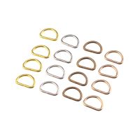 ◊✥☊ Free Shipping 50Pcs Unwelded Leather Bags Metal Crafts D Rings 10x13.5mm(Inside :7x10.5mm) Connect Buckle