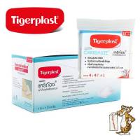 Tigerplast Carigauze ไทเกอร์พล๊าส แคริก๊อซ ผ้าก๊อซใยสังเคราะห์ ขนาด 4 * 4 12ซอง/กล่อง