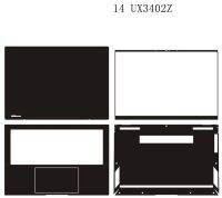 สติกเกอร์ผิวสติ๊กเกอร์แล็ปท็อปไวนิลคาร์บอนไฟเบอร์พิเศษสำหรับป้องกันปลอกสำหรับ ASUS Zenbook 14 OLED UX3402Z 2022