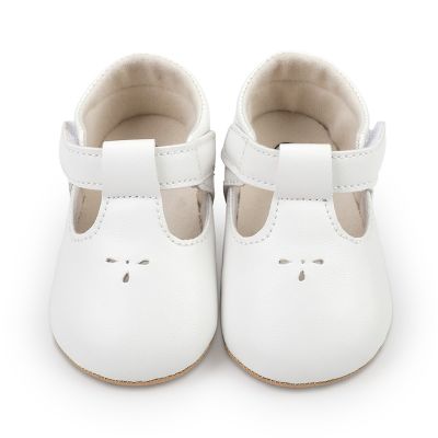 รองเท้าที่ช่วยเด็กหัดเดินแรกสำหรับเด็กทารกผู้หญิงแฟลต PU พรีเมี่ยมสำหรับงานปาร์ตี้เทศกาลงานเบบี้ชาวเวอร์