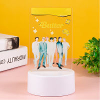 Kpop Lightstick Bangtan Boys 2021 Album Butter USB Color Changing Acrylic LED Lamp V JUNGKOOK SUGA JIMIN J-HOPE RM Night Lights