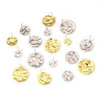 20pcs 6/8/10/12 มม.316 สแตนเลสสตีลทองชุบผลการค้นหา PIN STUD ต่างหูพร้อมตัวเชื่อมต่อสำหรับเครื่องประดับ DIY ทำอุปกรณ์-DCVS STORE