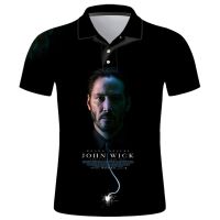 2023 NEW Style  John Wick Polo Homme Fashion Men Shirts Streetwear Casual Hombre Camisas De Polo Harajuku Cool 3D Printed Short SleeveNew product，Can be customization