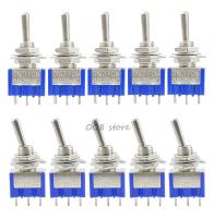 【hot】☃✺✖ 10Pcs MTS-103 /ON-OFF-ON / MTS-102 ON-OFF 3 2/3Position Latching Toggle 125V/6A 250V/3A BULE S