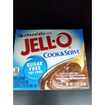 🔷New Arrival🔷 Jell-o Sugar Free Cook&Serve Pudding Chocola 36กรัม 🔷🔷