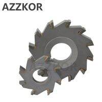 สามด้านแผ่นเลื่อยตัดมิลลิ่งเคลือบโลหะผสมทังสเตนเหล็กเครื่องมือ Cnc Blade Maching แบน AZZKOR เครื่องมือคาร์ไบด์