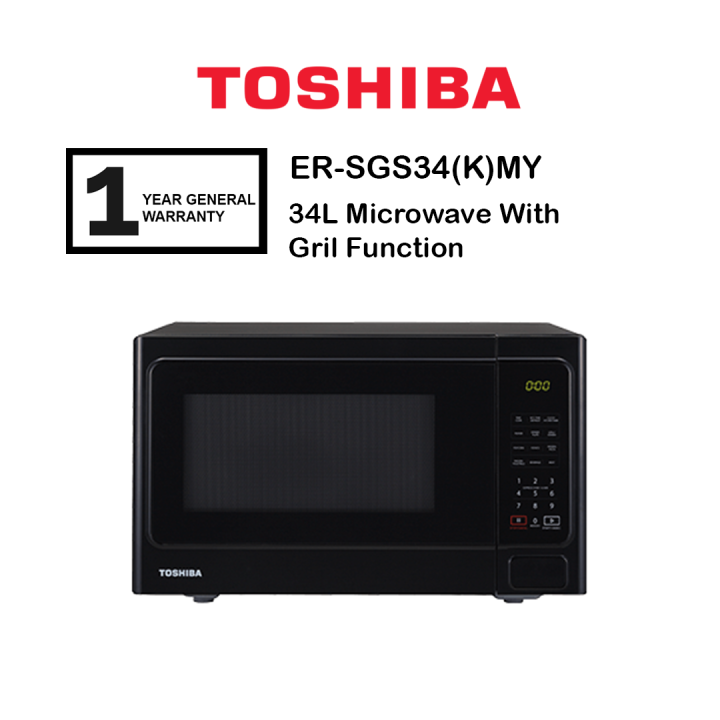 Toshiba Microwave Oven With Grill 34L ERSGS34(K)MY ERSGS34K Lazada