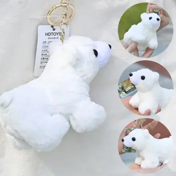 AVLUZ Cute Polar Bear Keychain, PP Cotton Plush Doll Keyring Purses  Backpack Pendant, Handcrafted Ke…See more AVLUZ Cute Polar Bear Keychain,  PP