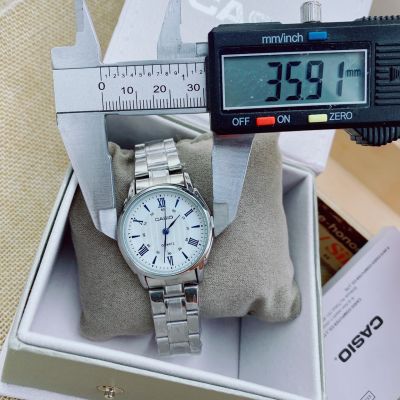 คาสิโอ้ นาฬิกาข้อมือสำหรับผู้หญิง สายเลท ขนาด 35 mm แฟชั่นนักธุรกิจ พร้อมกล่องฟรี ลดราคา