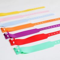 100pcs 1box medical PVC infant child BB wrist band strap Colorful adult wrist loop buckle Blank identification hand wrist strap