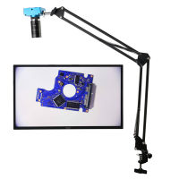 30MP 2K HDMI USB Digital Video Microscope Camera Cantilever Universal cket Table Stand 6-60MM Focal-Length Zoom C Mount