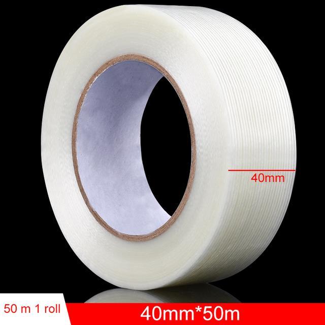 strong-glass-fiber-tape-stripe-single-side-transparent-adhesive-glass-fiber-tape-industrial-binding-oackaging-fixed-seal50m-roll