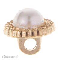 10 Pieces Gold Sew In Pearl Buttons With Shank For Clothes Shirts Coats 10mm