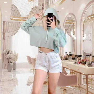 Lazada crop top top hoodie