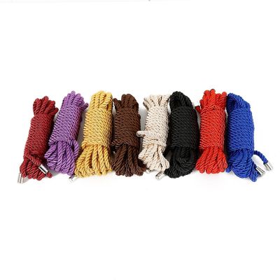 【JH】 5M 10M Silk Restraints Handcuffs Binding Rope Men Couples BDSM Slave Bondage Shibari Flirting Erotic Product