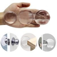 2022 New Self Adhesive Clear Silicone Door Handle Bumper Protective Plug Stopper Wall Protector Non-slip Shock Absorbent Muffler Decorative Door Stops