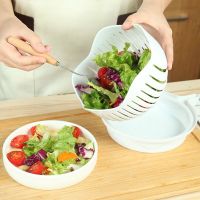 Chopper Vegetable Salad Cutter Cutting Bowl Vegetable Slices Cut Fruit for Kitchen Tools Accessories Gadgets Kitchen Items Graters  Peelers Slicers