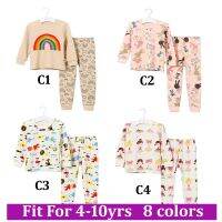 2pcsset Long Sleeve Pyjamas Baby boys Cartoon Pink Rabbit Printed Clothing suit