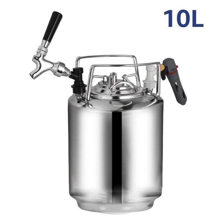 2.5 Gallon 10L Cornelius Keg(Corny) Stainless Steel Beer Keg Barrel With Beer Faucet Tap & Co2
