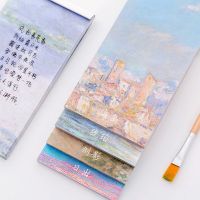 《   CYUCHEN KK 》20Pcs Creative Hand Painted Notebook To Do List Notes อุปกรณ์สำนักงานโรงเรียน Student Notepad